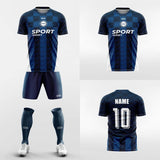 custom blue soccer jerseys kit