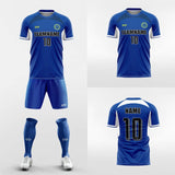 custom blue soccer jerseys kit