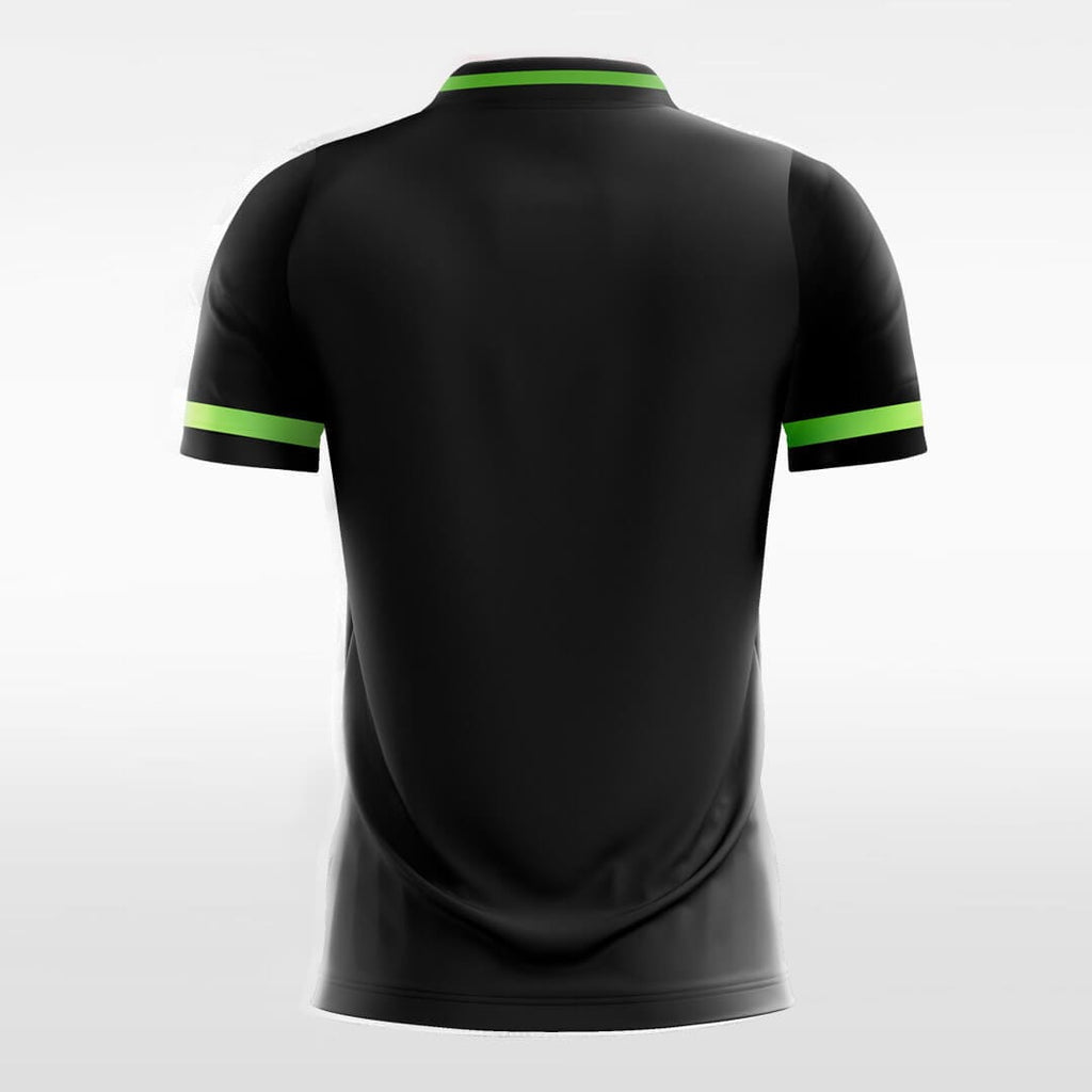 custom green black soccer jersey