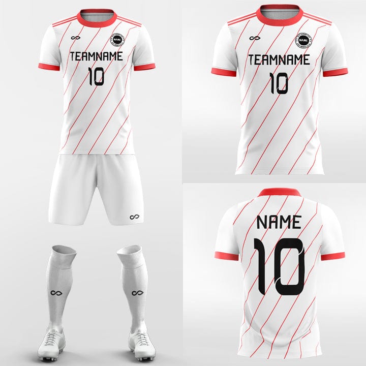 custom jersey soccer red design