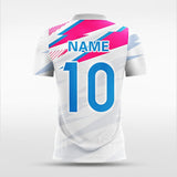 custom pink and white jersey