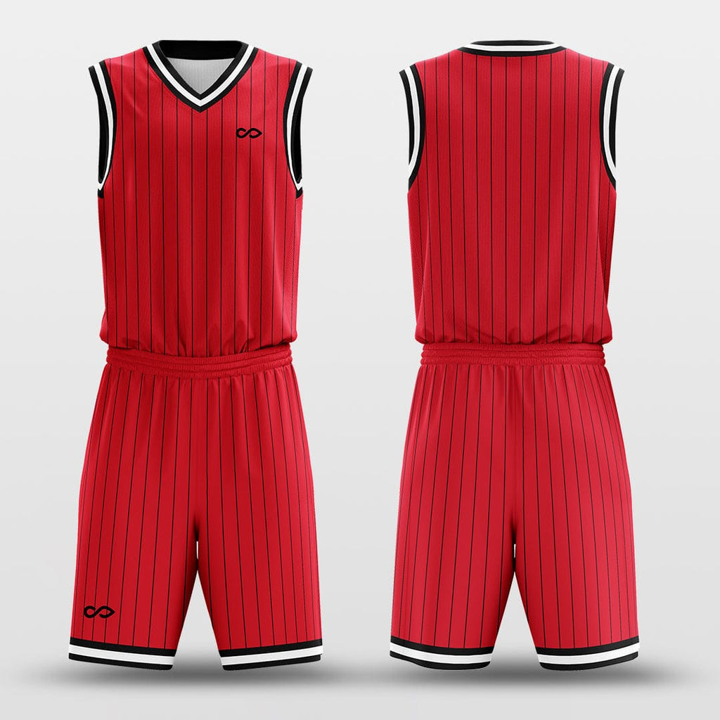 custom red basketball jerseys
