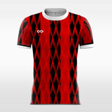 custom red soccer jersey