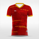 custom red soccer jerseys for women