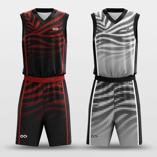 custom reversible basketball jersey set sublimated