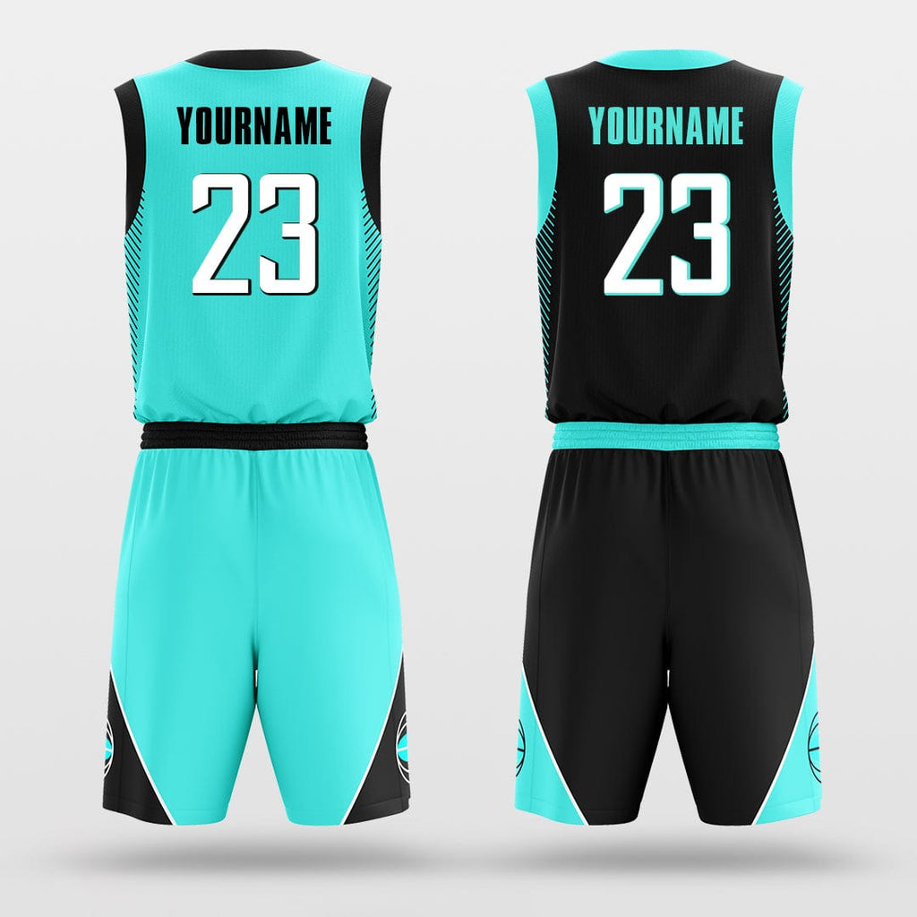 Blue Sky - Custom Reversible Sublimated Basketball Jersey Set