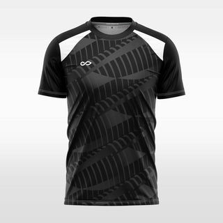 custom soccer jersey black sublimation