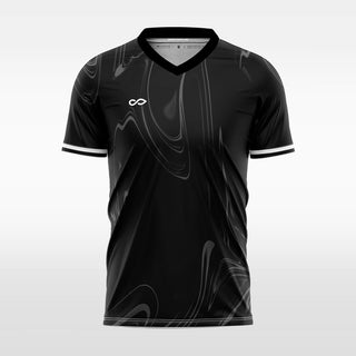 custom soccer jersey black sublimation