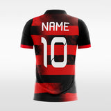 Gradient Stripe - Custom Women Soccer Jerseys Black and Red