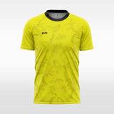 custom soccer jersey yellow sublimation