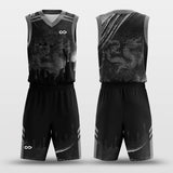 custom sublimated basketball jersey kit