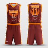 custom sublimated basketball jersey kit