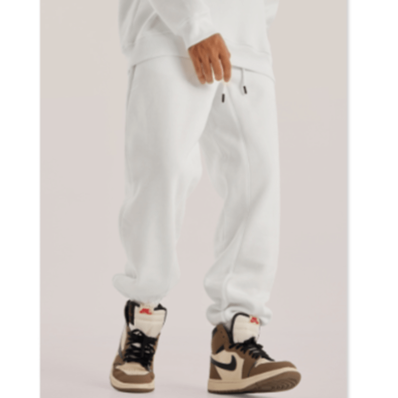 customize Basics White / M Unisex 345GSM Heavyweight Pants BE-2207