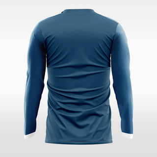 customized men sublimated long sleeve soccer jersey