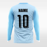 customized men sublimated long sleeve soccer jersey 