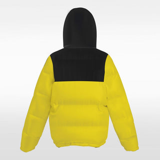 customized winter jacket yellow