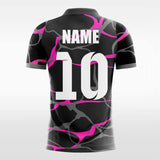 deep pink custom short soccer jersey