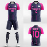 deep pink custom soccer jersey kit