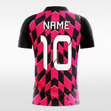 deep pink sublimated soccer jersey