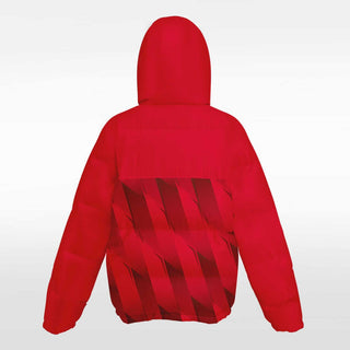 eager customized red winter jacket