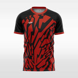 exquisite custom soccer jersey  red sublimation