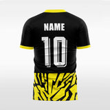 exquisite custom soccer jersey yellow sublimation