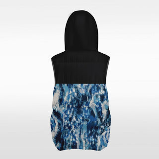 gemstone customized sublimated winter vest blue