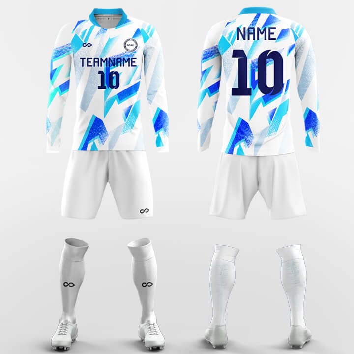 Future Lines - Customized Sublimated Long Sleeve Soccer Jersey-XTeamwear