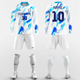 glacier long sleeve soccer jersey kit