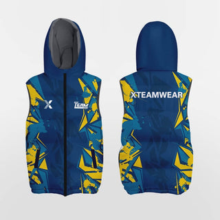 globe trekker customized sublimated winter vest