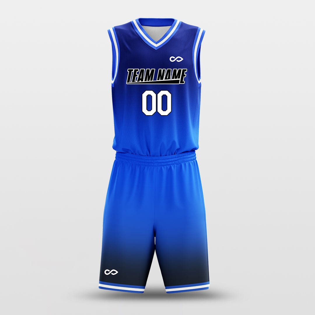 Custom Gradient Basketball Jersey Kit Printed Team Name & Number