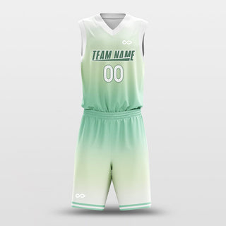 gradient green basketball jersey