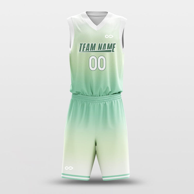 color basketball jersey design green and white