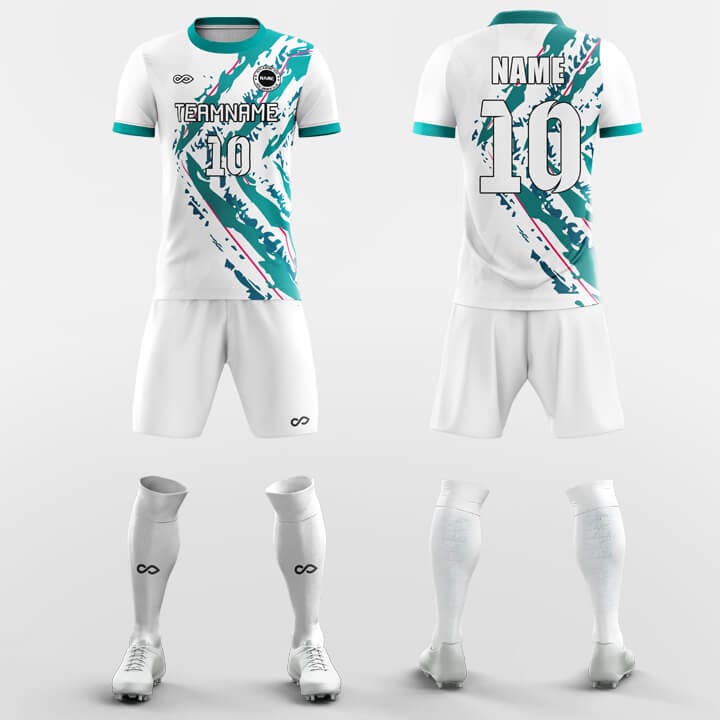Design Green Soccer Jerseys, Green Football Shirts Print-XTeamwear