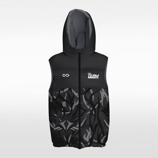 graffiti winter vest