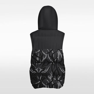 graffiti winter vest