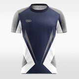 gray custom short soccer jersey