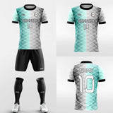 gray custom soccer jersey kit