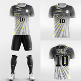 gray custom soccer jersey kits