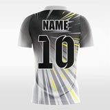 gray custom soccer jersey