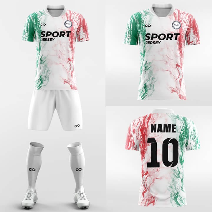 green and pink jersey