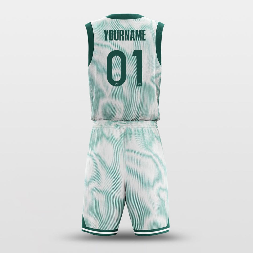 Wave Green - Customized Basketball Jersey Design for Team