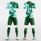 green camouflage soccer jersey