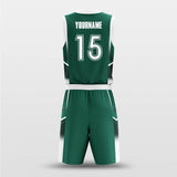 green custom basketball jersey
