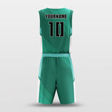  green custom basketball jersey