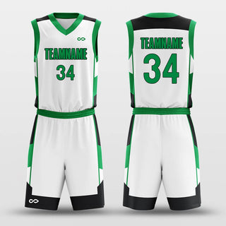 green custom basketball jersey