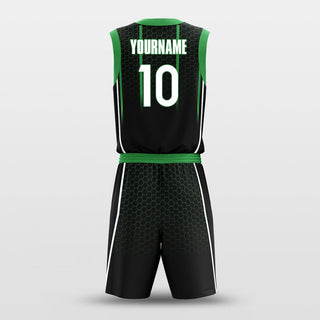 green custom basketball jersey