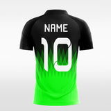 green custom short sleeve jersey