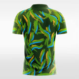 green custom short soccer jersey