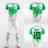      green custom sleeve jersey kit